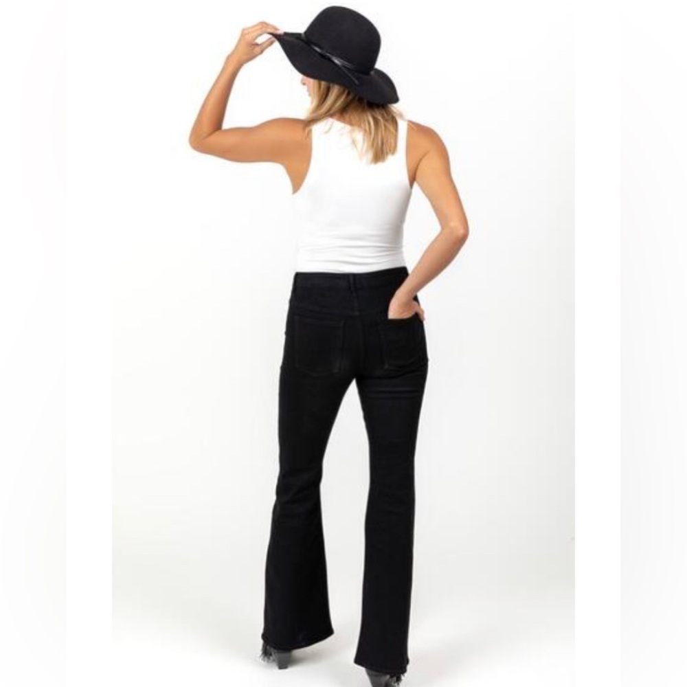 Womens flare black jeans